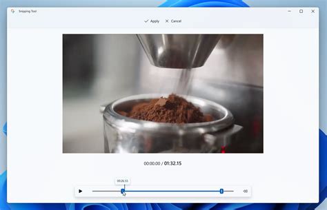 Strumento di cattura di Windows 11 ottiene nuove opzioni di ritaglio video