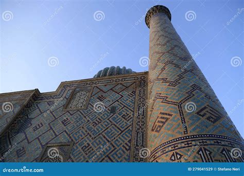 Detail of the Registan Square in Samarkand, Uzbekistan Stock Image ...