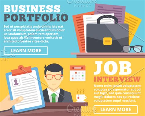 Business Portfolio & Job Interview ~ Illustrations ~ Creative Market