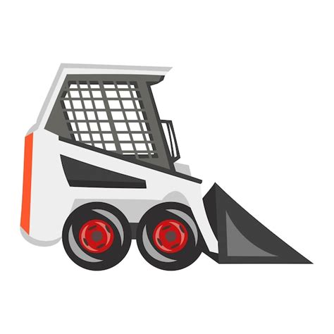 Premium Vector BobCat Loader On White Background Vector Image