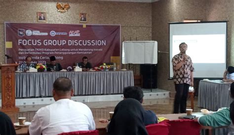 Gelar Fgd Ini Strategi Pemkab Lebong Turunkan Kemiskinan Ekstrem