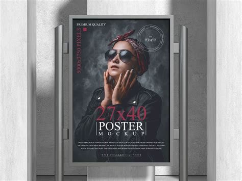 Free 27x40 Poster Mockup Design Mockup Planet