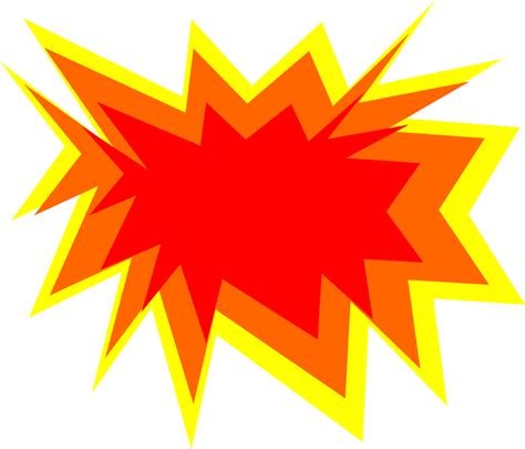 Comic Explosion Bubble PNG Pic PNG Mart