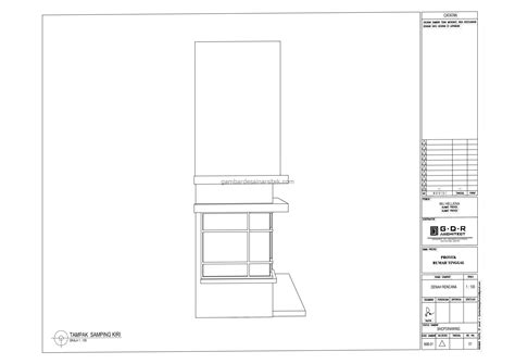 Tampak Gambar Desain Pos Security 2 Lantai 3×5 6 Gambar Desain Arsitek