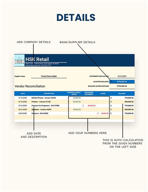 Vendor Reconciliation Template Google Sheets Excel Template Net