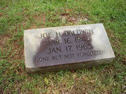 Joe Herman Baldwin M Morial Find A Grave