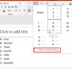 Bullets and Numbering: Start or Restart Numbering for Lists in PowerPoint - Presentations Glossary