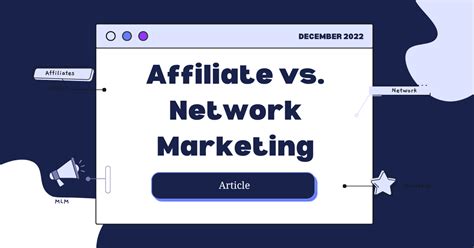 Network Marketing Mlm Vs Affiliate Marketing In