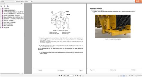 Komatsu Mining Rigid Dump Trucks 960e 2kt Field Assembly Manual