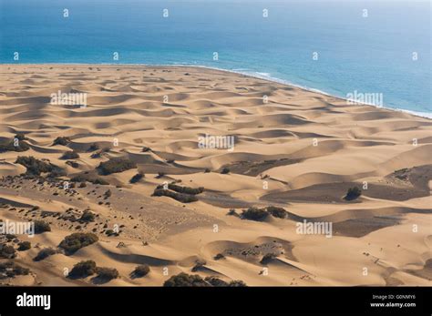 Espagne Iles Canaries Grande Canarie Maspalomas Dunes Vue Aerienne