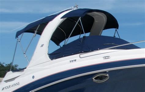 Four-Winns V278, 2009: Bimini-Top Camper-Top Cockpit-Cover, starboard-front image | RNR-Marine ...