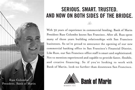 Bank of Marin — Geoff J Skigen - Creative Director / Writer