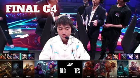 Blg Vs Tes Game Grand Final S Lpl Spring Bilibili Gaming