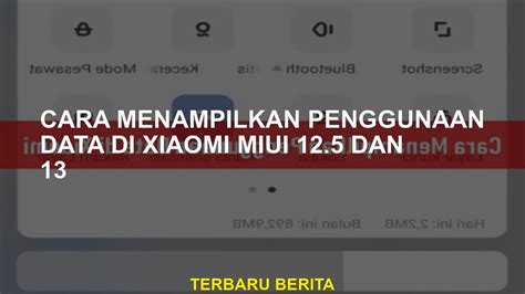 Cara Menampilkan Penggunaan Data Di Xiaomi Miui 12 5 Dan 13 YouTube