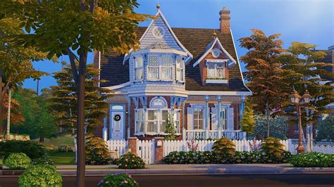 Victorian House • The Sims 4 • No Cc Speed Build Youtube