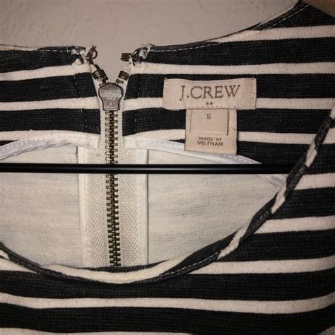 J Crew Dresses Jcrew Black And White Striped Daybreak Dress Poshmark