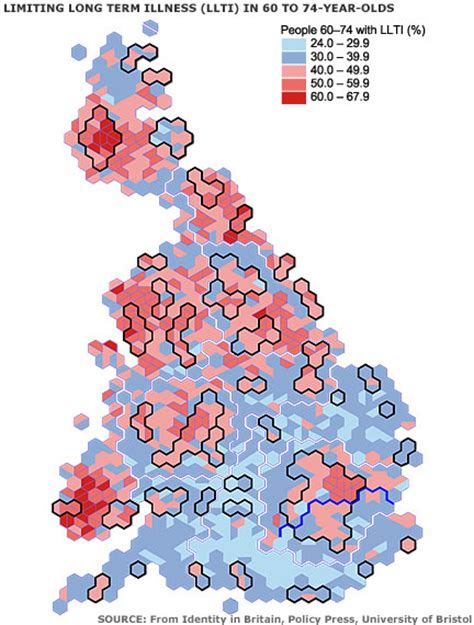 Bbc Mark Eastons Uk Map Of The Week Long Term Illness