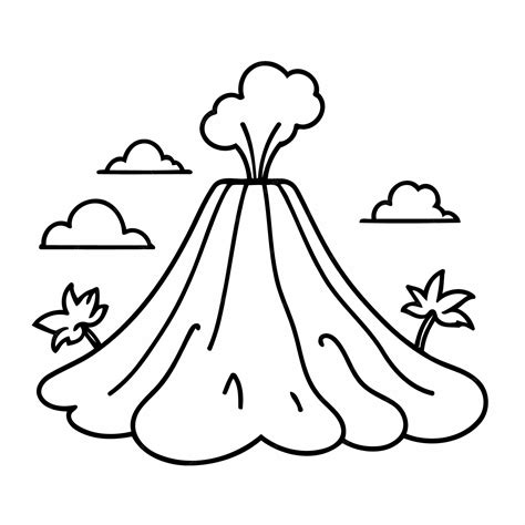 Vulcão Desenho Simples