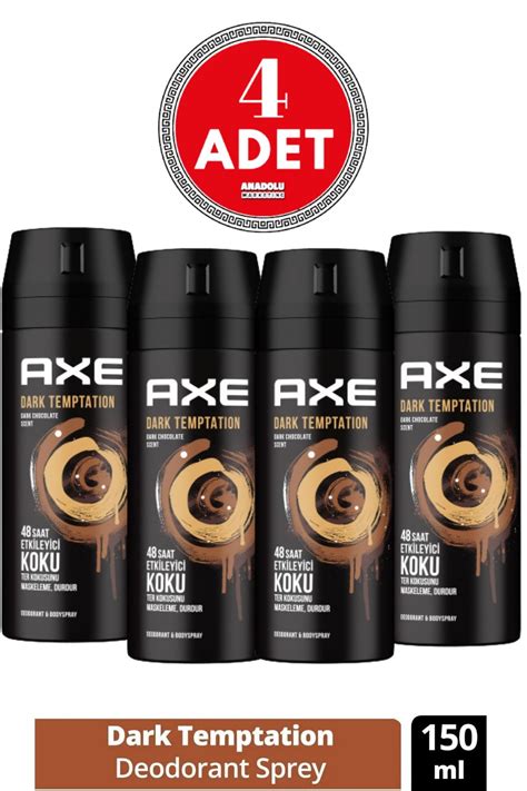 Axe Dark Temptation Erkek Sprey Deodorant 150 Ml 4 Adet Fiyatı