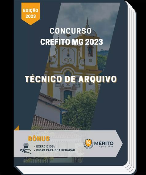 Apostila Técnico de Arquivo Concurso CREFITO MG 2023 Mérito Apostilas