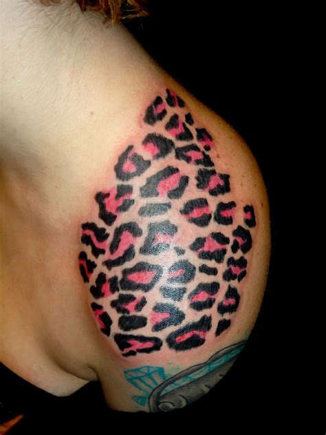 Pink Cheetah Print Tattoos