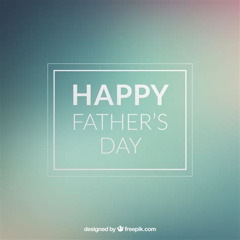 Free Vector | Father's day message card