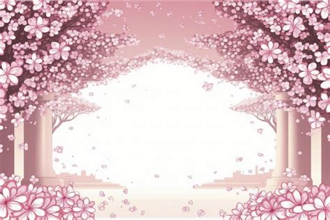 Background illustration of pink cherry blossoms 22906435 Stock Photo at Vecteezy