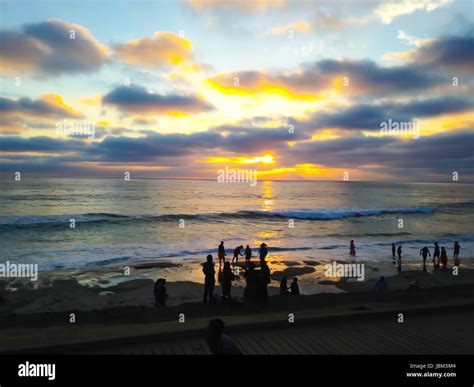 Sunset Playas De Tijuana Stock Photo - Alamy