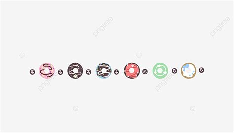 Hand Drawn Divider PNG Transparent Donut Divider Line Hand Drawn