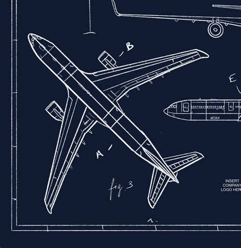 Customizable Airbus A330 Blueprint Illustration - Etsy