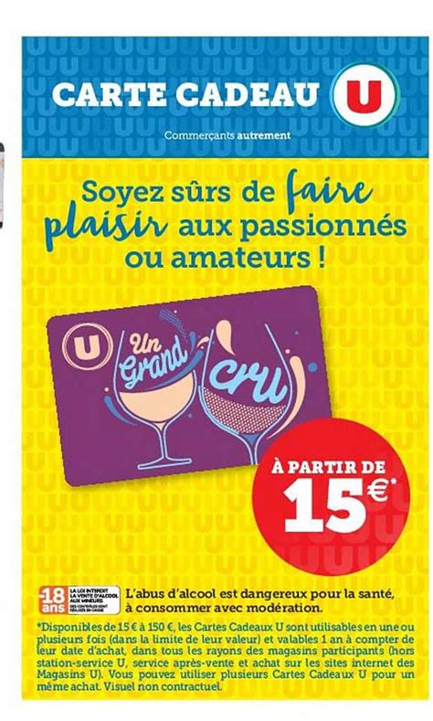 Promo Carte Cadeau U Chez Super U Icatalogue Fr