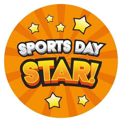 Sports Day Star Reward Stickers — Myclassroom