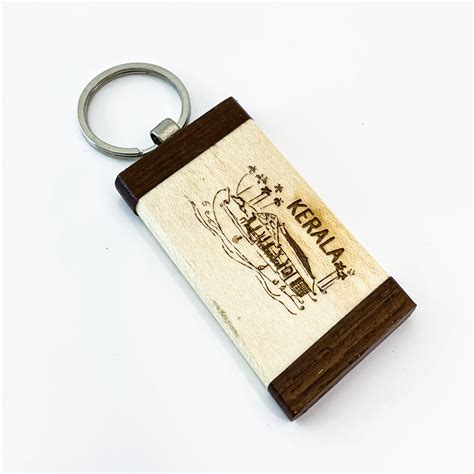 Buy Unique Kerala Souvenir Wooden Keychains – Angroos