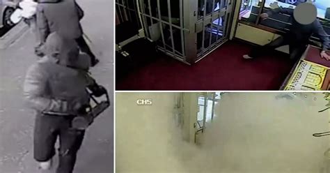 Shocking Cctv Footage Shows Moment Bungling Armed Robbers Are Foiled By Quick Thinking Shop