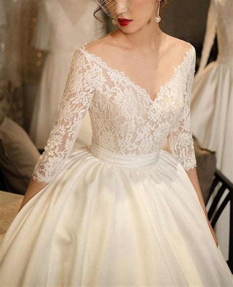 Classic Long Sleeve Wedding Dresses | Dresses Images 2022