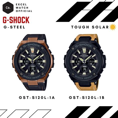 G SHOCK นาฬกาผชาย G STEEL Tough Solar รน GST S120L สายหนง