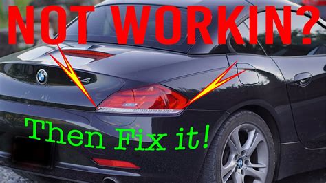 Bmw Z E Tail Light Turn Signal Led Blinker Not Working Repair