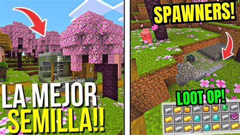 LA MEJOR SEMILLA PARA EMPEZAR EN MINECRAFT 1 20 BEDROCK Cherry Grove