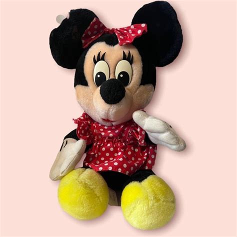 Soft Vintage Walt Disney Minnie Mouse Plush Toy Etsy Uk