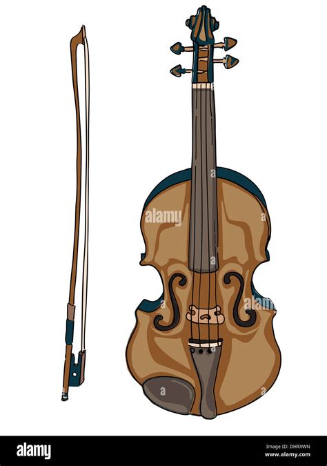 Cartoon Violin Cut Out Stock Images Pictures Alamy