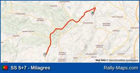 Ss Milagres Stage Map Leiria Festival Rallye Rally