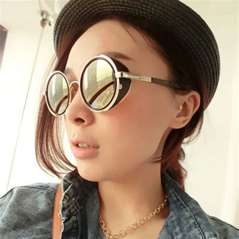 Buy 2018 Vintage Round Steampunk Sunglasses For Women