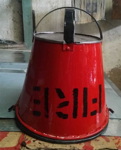 Ms Material Safety First Fire Bucket Shape Round At Rs 115 In Vadodara