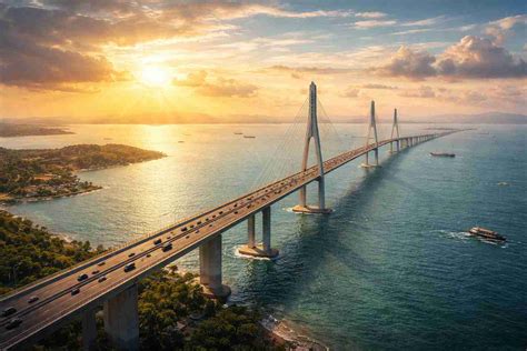 rencana jembatan malaysiaindonesia proyek  menit  dinilai bisa