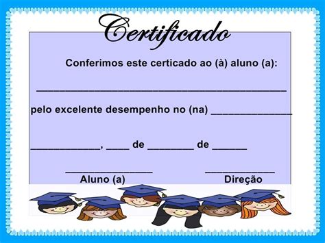 Resultado De Imagem Para Certificado De Aluno Destaque Full Movies