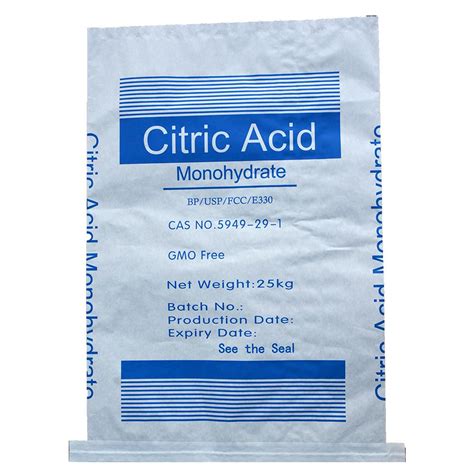 Citric Acid Anhydrous Food Grade 10 40 Mesh BP2018 E330 USP41 EP8 0