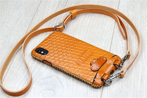 Cross Body Personalized Leather Iphone 14 Pro Max14 Plus 13 Etsy