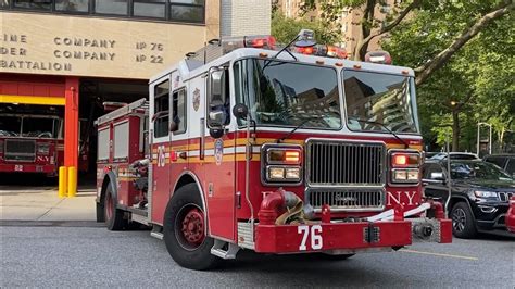 Fdny Engine Responding From Quarters On West Th Street On