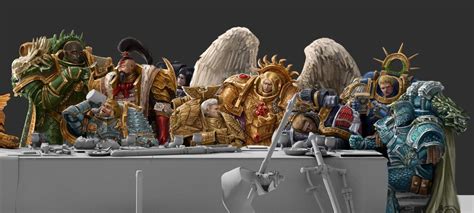 Loyalists Side Of The Last Supper By Ruo Yu Chen ImaginaryWarhammer