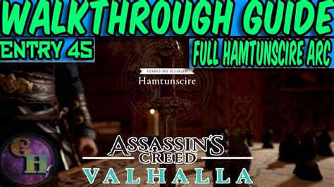 Assassins Creed Valhalla Walkthrough Guide Hamtunscire Arc Youtube